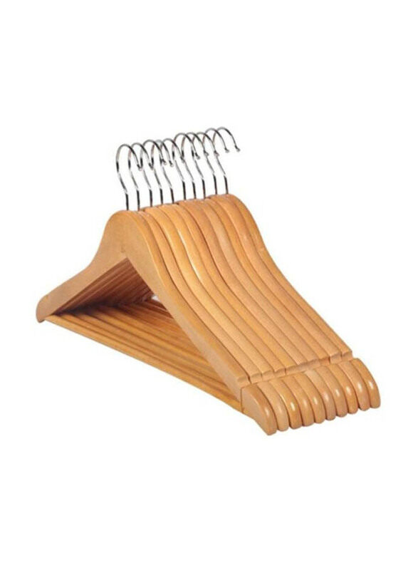 

Generic 10-Piece Cloth Hanger Set, 2724462647051, Beige