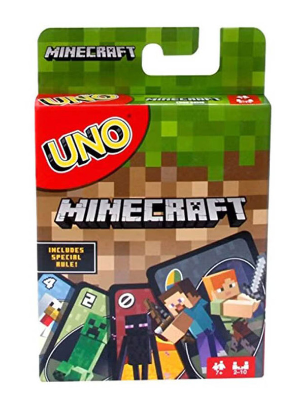 Mattel Games Uno Minecraft Card Game, FPD61, Ages 7+