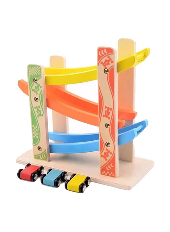 Wooden Toys Speeding Car Ramp Track With Cars, Ages 3+