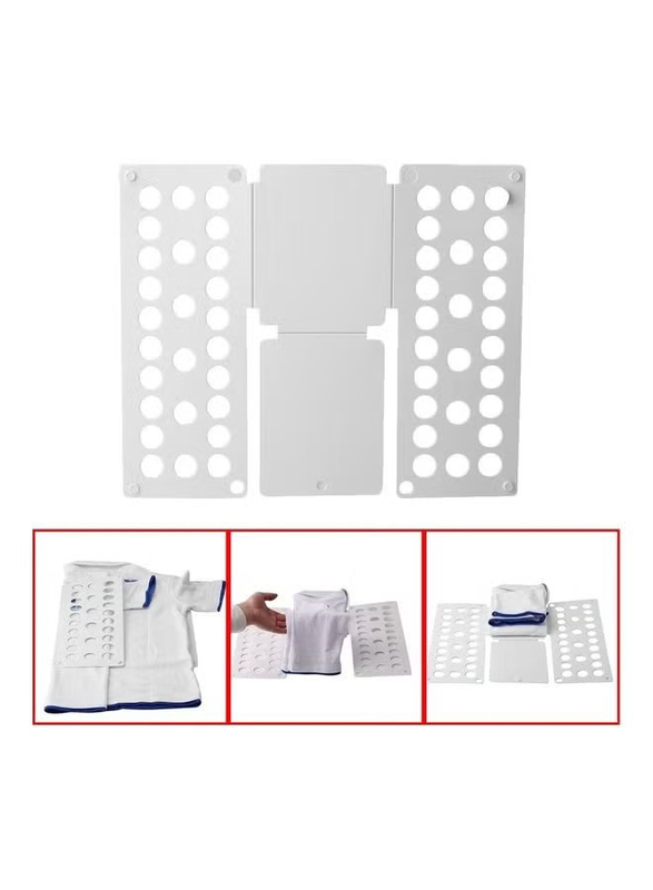 Biki Clothes Folder Adjustable Board, White