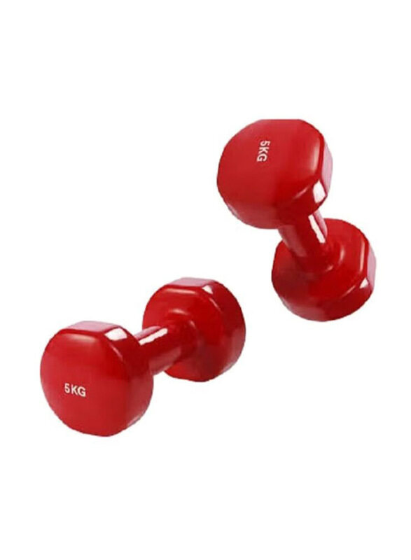 

Generic Exercise Dumbbell, 2 x 5 KG, Red