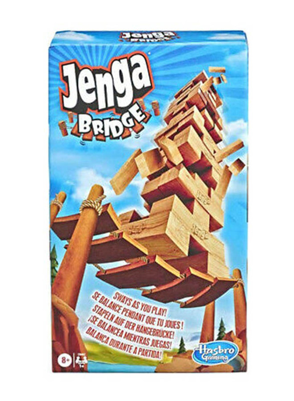 Hasbro Jenga Bridge Block Stacking Game, Ages 8+, A2120