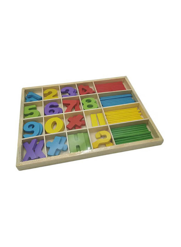 Wooden Math Game Sticks Toy, Ages 3+