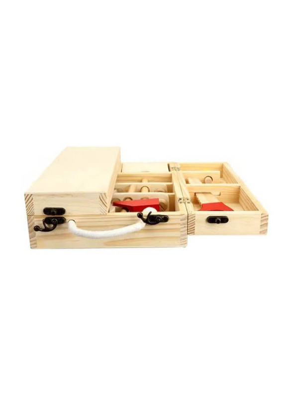 Wooden Toolbox Game, Multicolour, Ages 3+