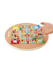 2-in-1 Chinese Checker Wooden Board Game Set, Ages 3+