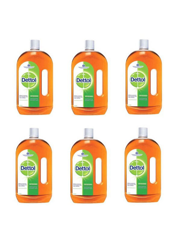 

Dettol Anti Bacterial Antiseptic Disinfectant Liquid, 6 x 2 Liters