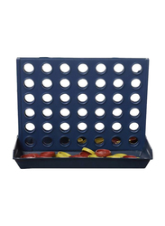 Connect 4 Brain Teaser Toy Puzzle, Navy Blue