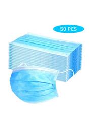 Disposable 3 Layer Face Masks, 50 Pieces