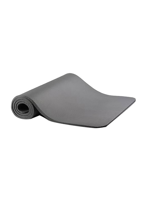 Anti-Tear Exercise Mat with Carrying Strap, 60cm, Grey