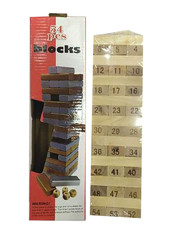 

Jenga Wooden Blocks Playset, 54 Pieces, Ages 3+