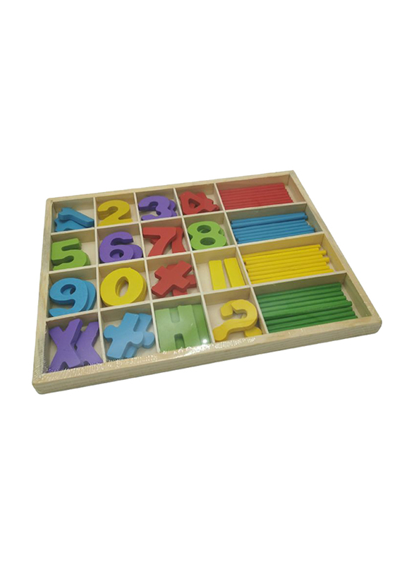 Wooden Math Game Sticks Toy, Ages 3+