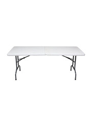 Class Portable Plastic Folding Table, White