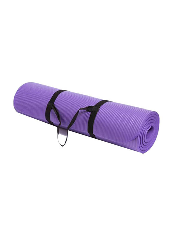 

Generic Natural Environmental Protection Rubber High Density Nonslip Thickening Widened Yoga Mat, 10mm, Purple