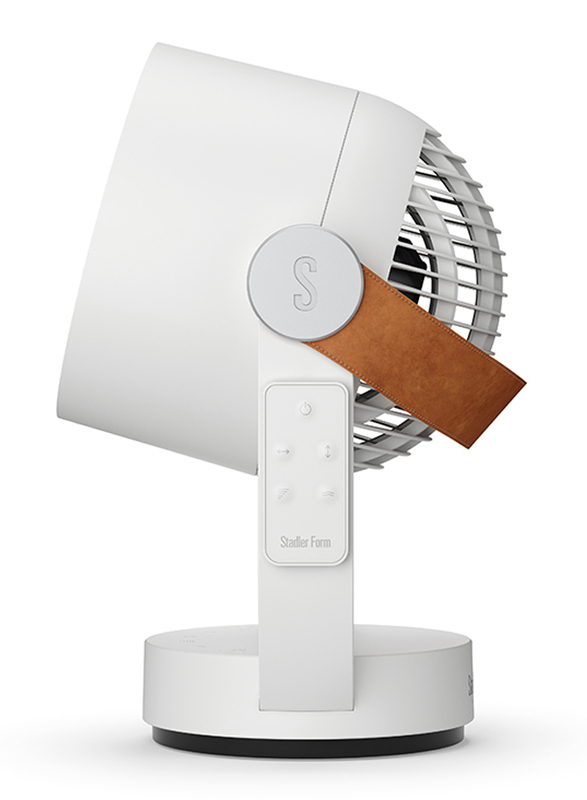 Stadler Form Leo 3D Air Circulator Fan with Remote Control, White