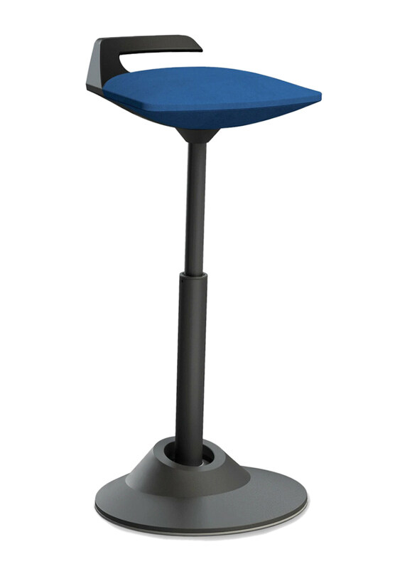 

Aeris Muvman Ergonomic Stool Chair with Titanium Base, Blue