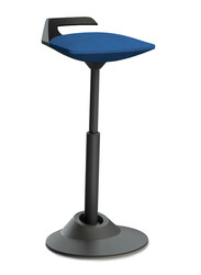 Aeris Muvman Ergonomic Stool Chair with Titanium Base, Blue