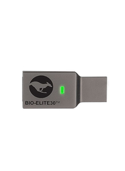 Kanguru 32GB Defender Bio Elite 30 Fingerprint Encrypted USB 3.0 Flash Drive, Dark Grey