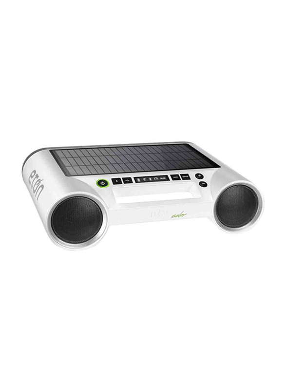 Eton Rukus Portable Bluetooth Solar Speaker, White