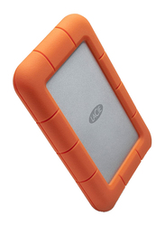 LaCie 1TB HDD Rugged Mini External Portable Hard Drive, Micro USB 3.0, Rubber Sleeve Protection, with Micro USB 3.0 Cable, LAC301558, Orange
