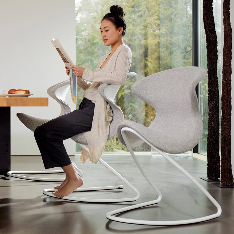 Aeris Oyo Ergonomic Modern Design Swing & Rock Chair for Home & Office, Grey