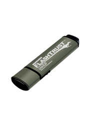 Kanguru 16GB FlashTrust USB 3.0 Flash Drive, Black/Grey