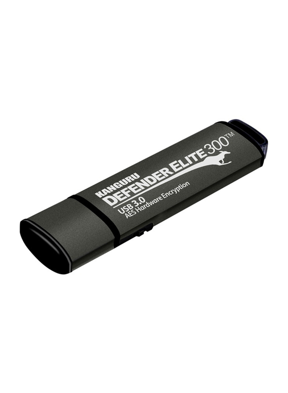 Kanguru 16GB Defender Elite300 USB 3.0 Flash Drive, Black