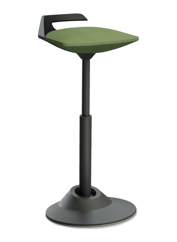 Aeris Muvman Ergonomic Stool Chair with Titanium Base, Green