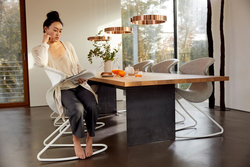 Aeris Oyo Ergonomic Modern Design Swing & Rock Chair for Home & Office, Black