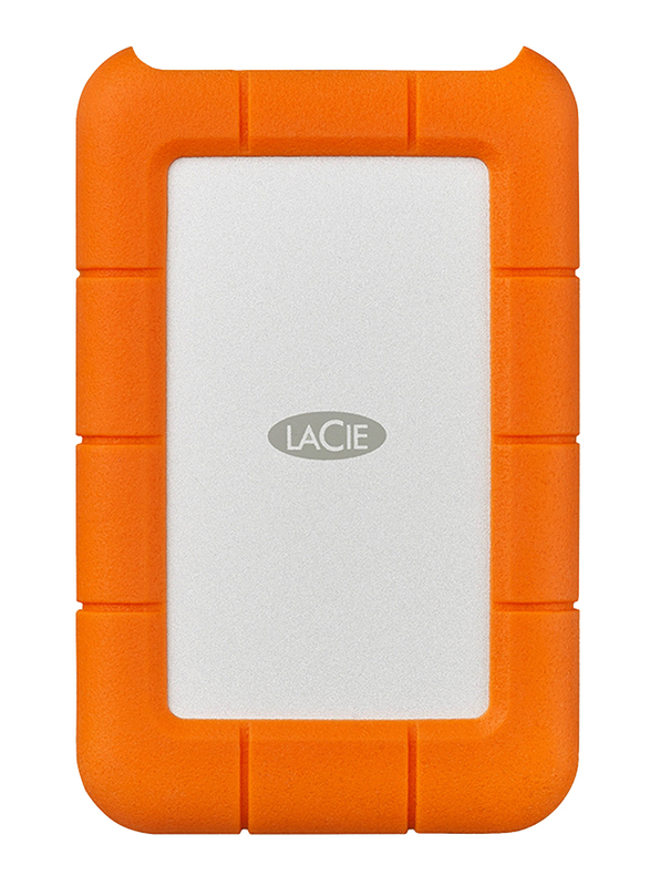 LaCie 1TB HDD Rugged External Portable Hard Drive, with USB-C/USB-A to USB-C Cables, STFR1000800, Orange