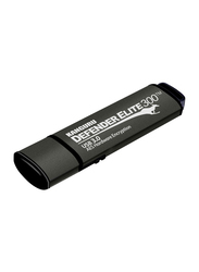 Kanguru 128GB Defender Elite300 USB 3.0 Flash Drive, Black