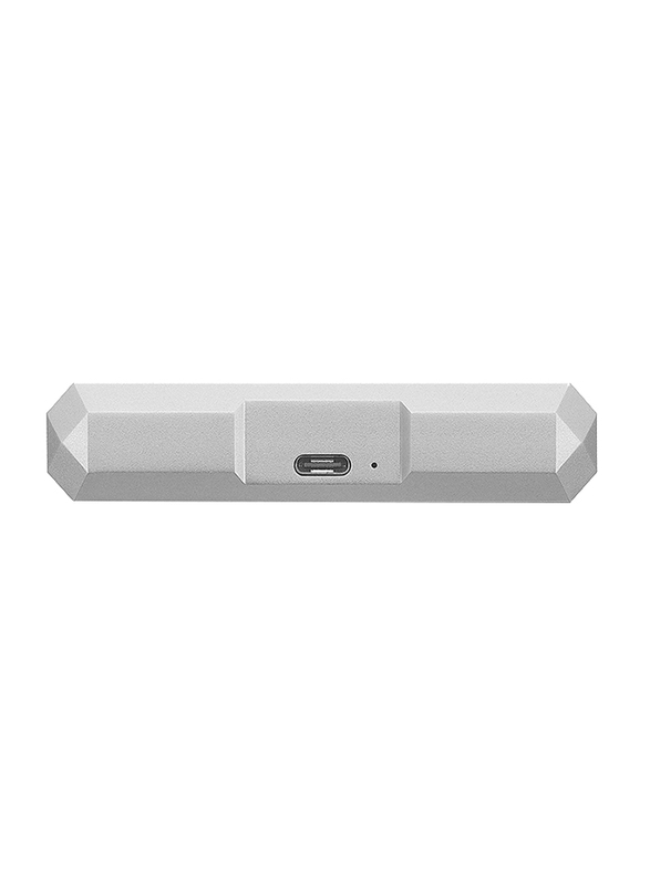 LaCie 4TB HDD Mobile Drive External Portable Hard Drive, USB-C/USB-A to USB-C Cables, STHG4000400, Moon Silver