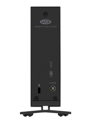 LaCie 10TB HDD D2 Professional External Portable Hard Drive, USB-C, with USB-C to USB-C/USB-A Cables, STHA10000800, Black