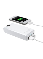 Eton 2000mAh Boost Turbine Portable Backup Battery with Micro-USB Input, White