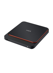 LaCie 2TB SSD Portable External Hard Drive, with USB-C to USB-C Cable, STHK2000800, Black