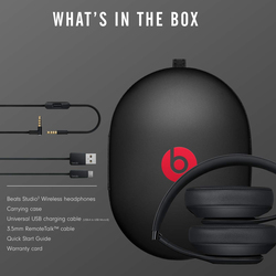 Beats Studio 3 Wireless Over-Ear Noise Cancelling Headphones, Matte Black