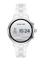 Michael Kors Access Runway 41mm Ceramic Smartwatch, GPS, MKT5050, Silver