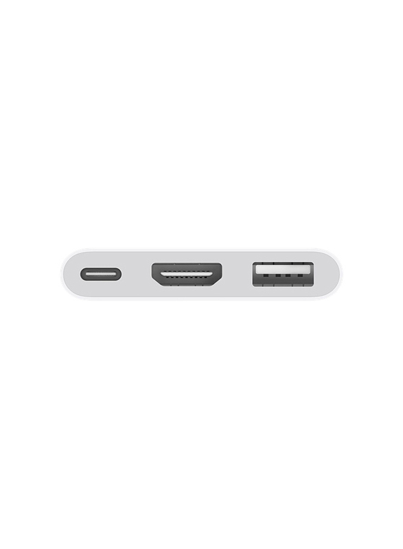 Apple VGA Multiport Adapter, USB Type-C Male to VGA Multiport USB Type-C for Apple iPad/Mac, White