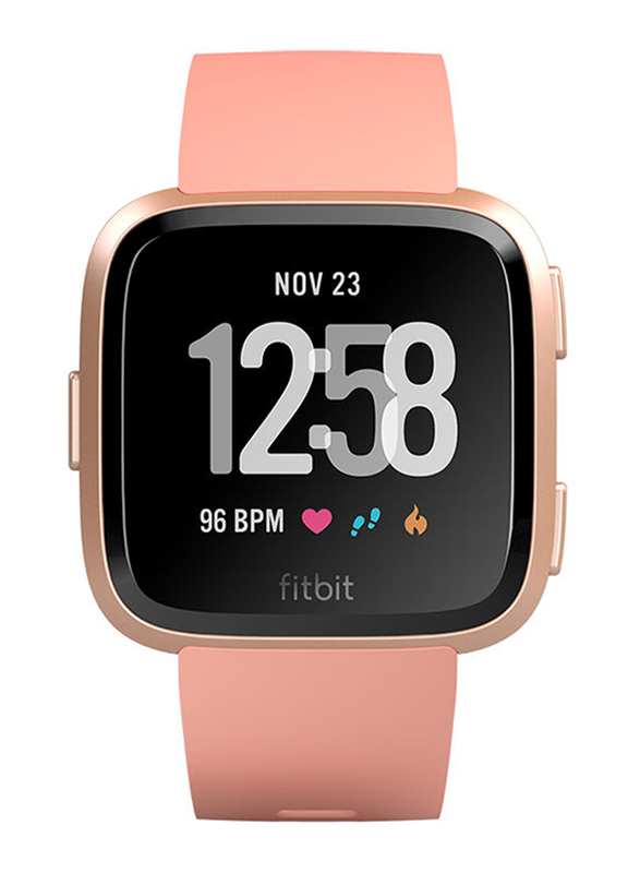 Fitbit Versa 33mm Smartwatch, GPS, Peach
