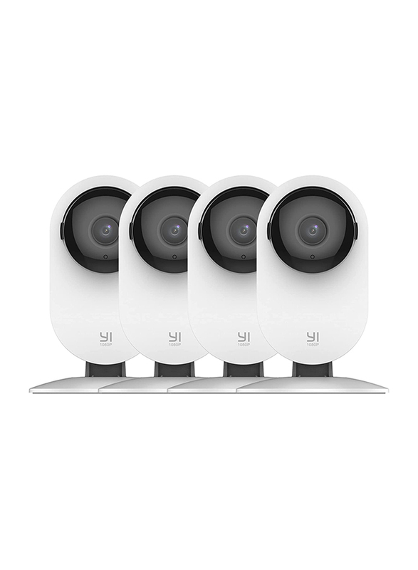 Yi 4pc Security Home Camera, 4 Pieces, White