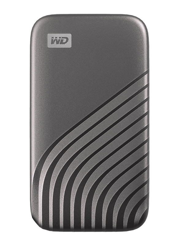 Western Digital 1TB My Passport External Portable Solid State Drive, USB 3.2, WDBAGF0010BGY-WETG, Grey