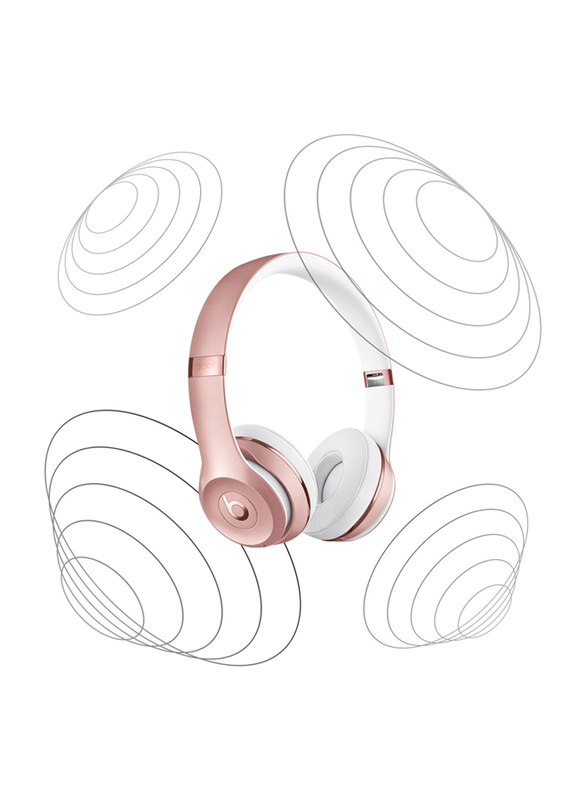 Beats Solo 3 Wireless On-Ear Headphones, Rose Gold