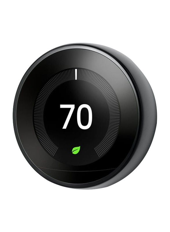 Google Nest Learning Thermostat, Mirror Black