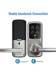 Lockly Latch Edition Smart Touchscreen Keypad Door Smart Lock, 6S, Silver