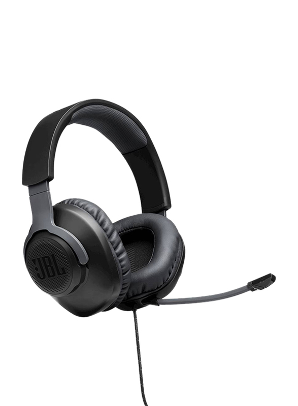 JBL Quantum 100 Surround Sound Gaming Headset for PC, PS4, Xbox One, Nintendo Switch & Mobile Devices, Black