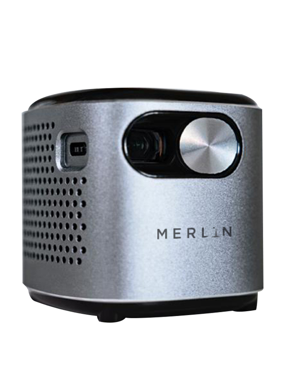 Merlin HD DLP Wired/Wireless Cube Mini Portable Projector, 100 Lumens, Black