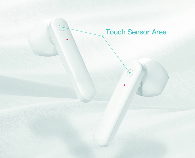 Merlin Sonic Air TWS Wireless In Ear Earbuds White DubaiStore