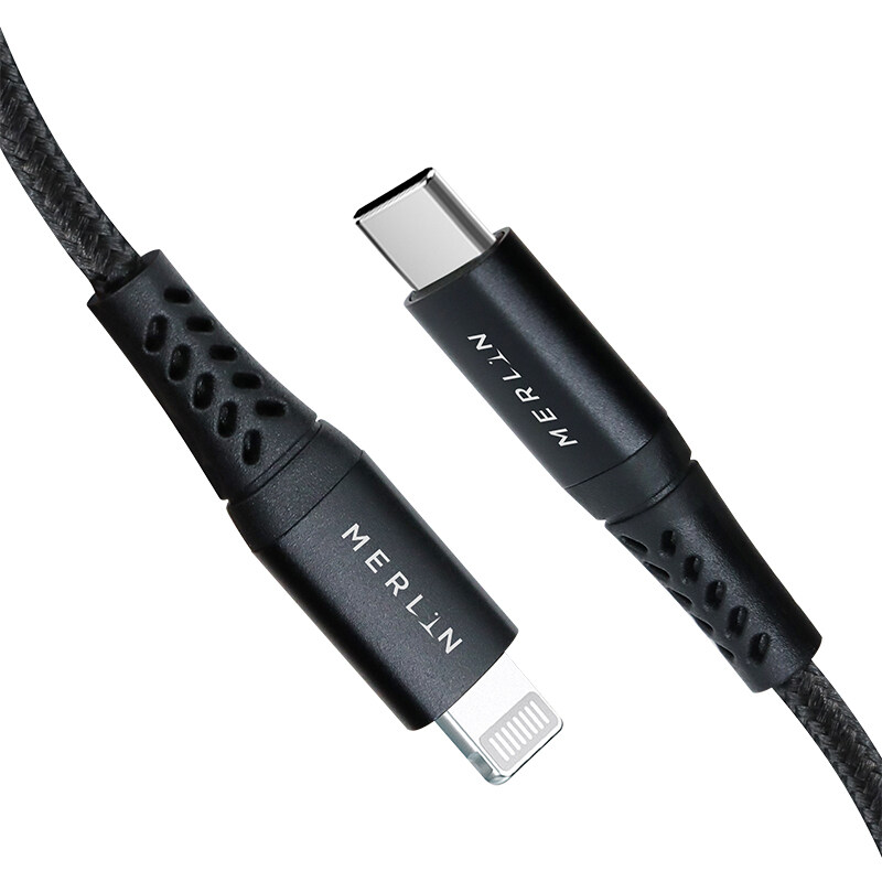 

Merlin- USB C to Lightning Charging Cable fast charge up to 20W, 2M USB C PD Fast Charge Cable