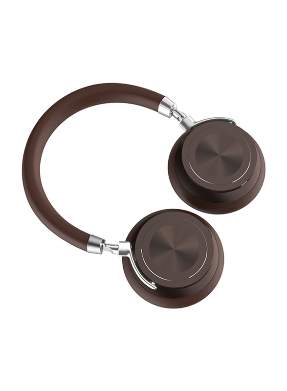 Merlin Virtuoso Anc Premium Wired/Wireless Over-Ear Noise Cancelling Headphones, Brown