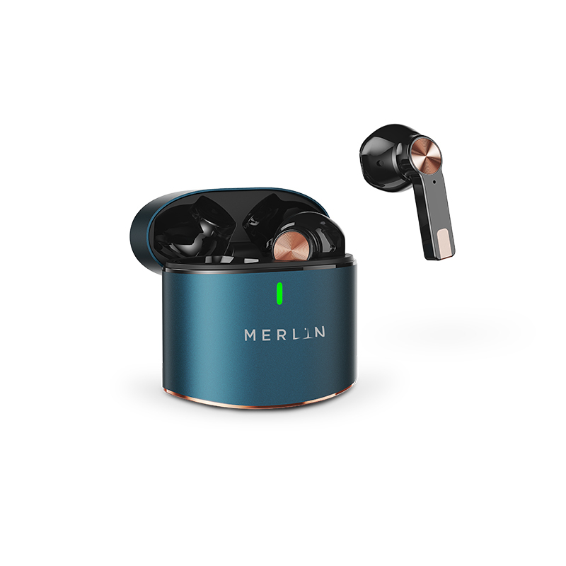 Merlin Sonic Air Pro TWS Earbuds, Built-in Enviornmental Noise Reduction Technology, Touch Control Panel, Stereo Sound