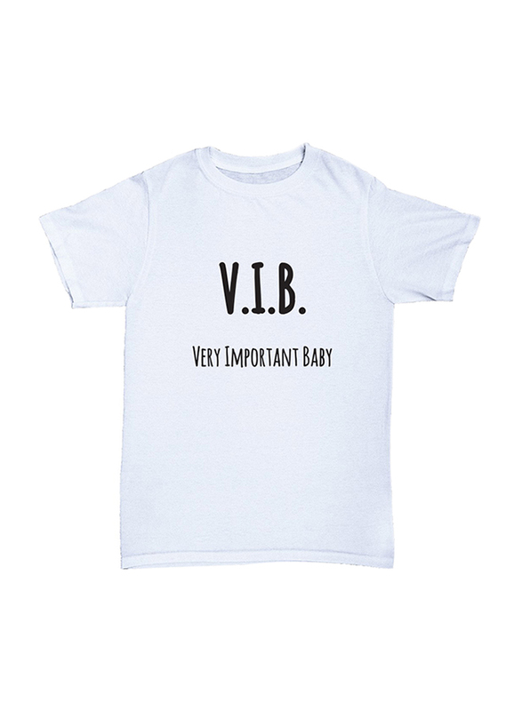 Cheeky Micky V.I.B. Very Important Baby Printed Cotton T-Shirt Baby Unisex, 1-2 Years, White